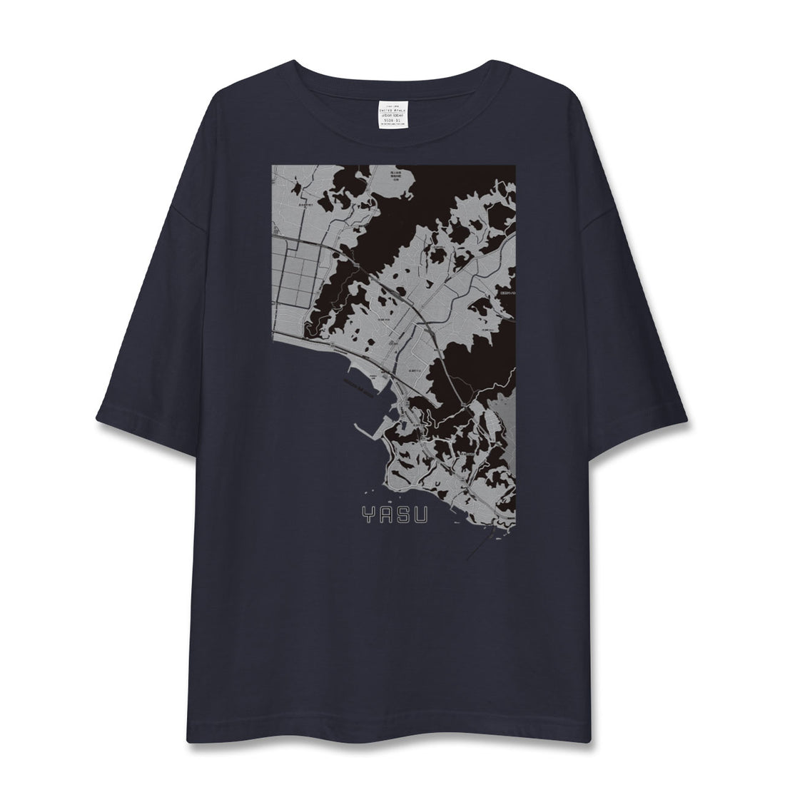 【夜須(高知県)】地図柄ビッグシルエットTシャツ