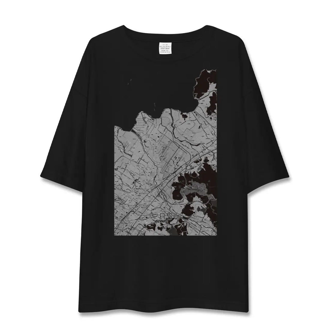 【野洲（滋賀県）】地図柄ビッグシルエットTシャツ