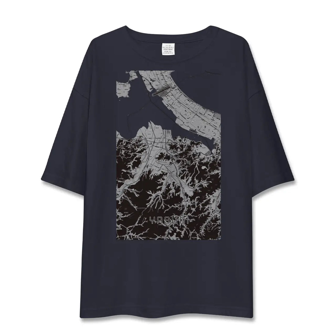 【安来(島根県)】地図柄ビッグシルエットTシャツ