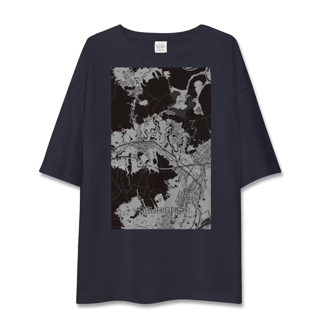 【安東(広島県)】地図柄ビッグシルエットTシャツ