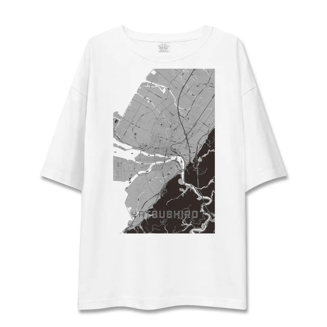 【八代(熊本県)】地図柄ビッグシルエットTシャツ