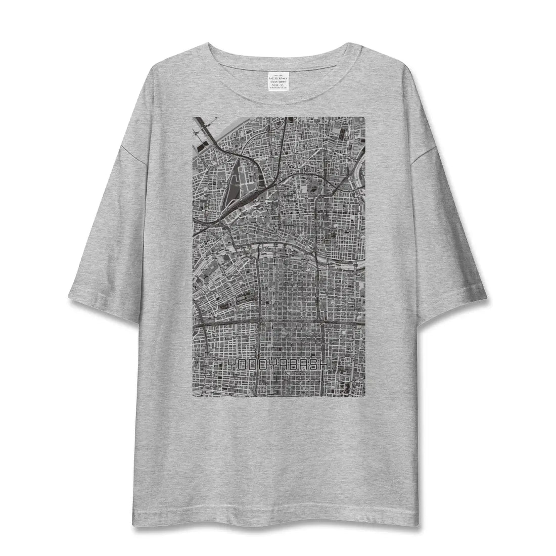 【淀屋橋（大阪府）】地図柄ビッグシルエットTシャツ