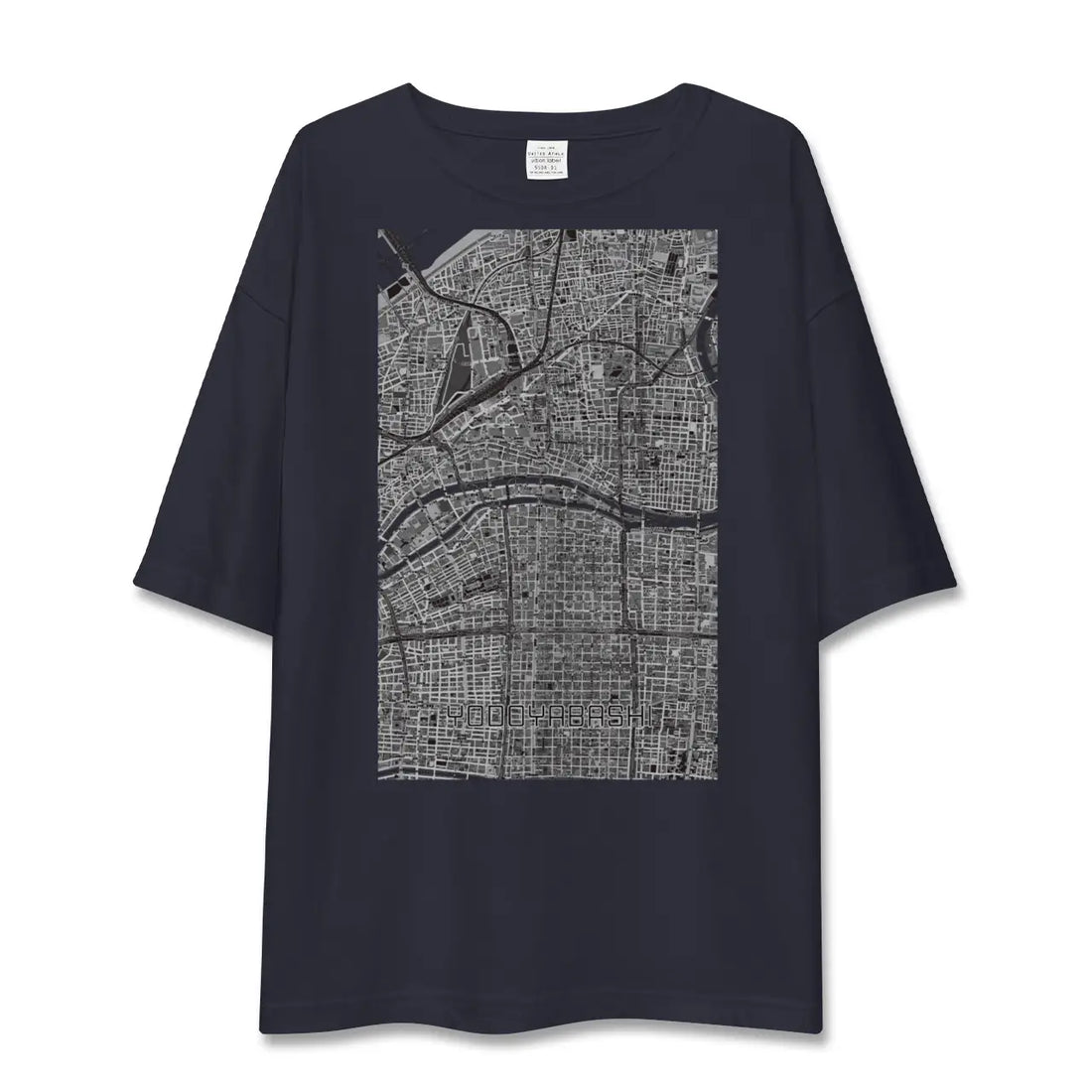 【淀屋橋（大阪府）】地図柄ビッグシルエットTシャツ