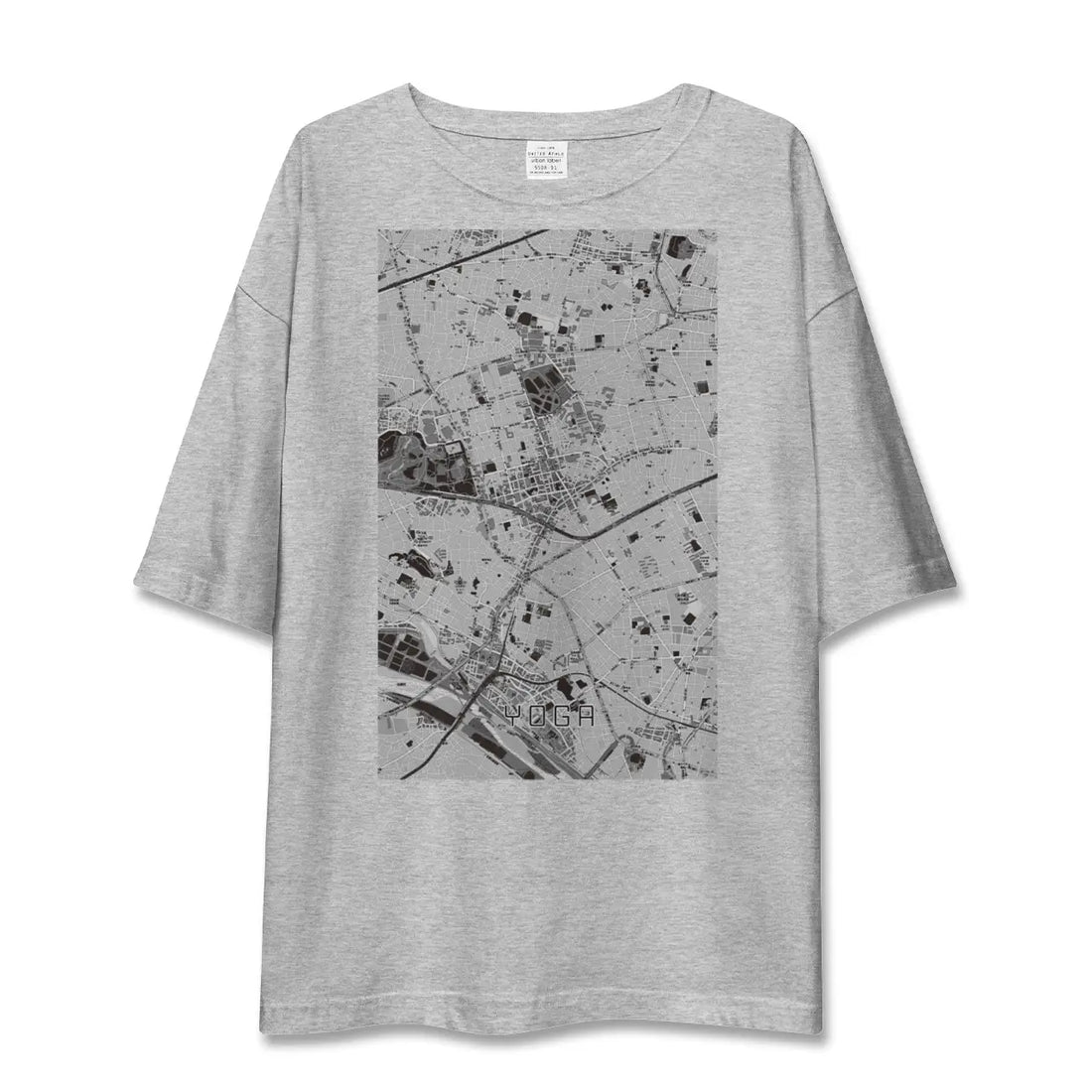 【用賀（東京都）】地図柄ビッグシルエットTシャツ