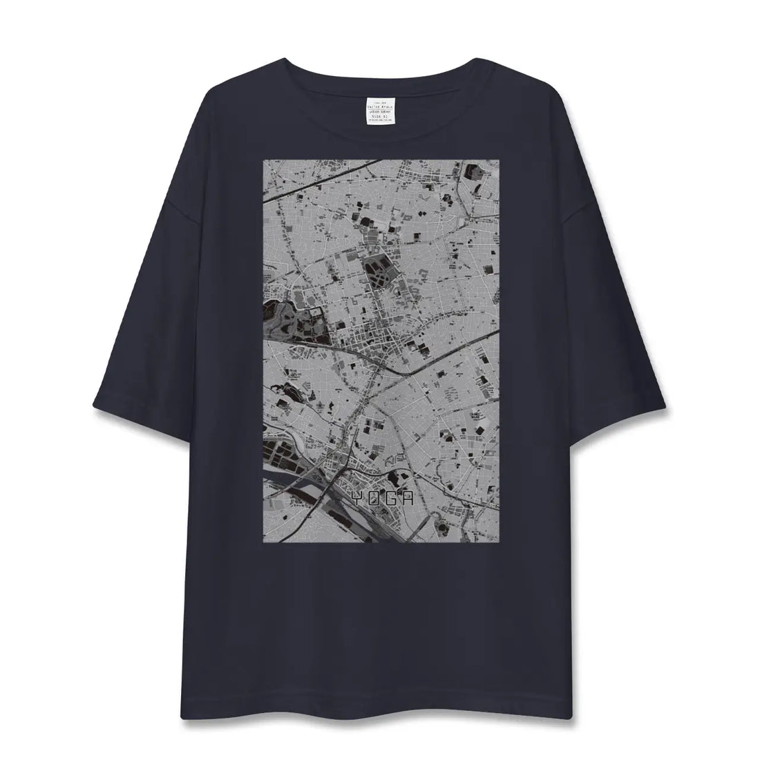 【用賀（東京都）】地図柄ビッグシルエットTシャツ