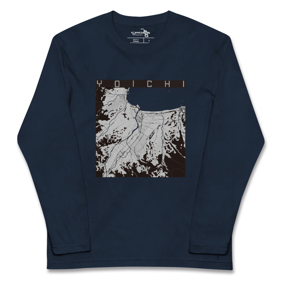 【余市(北海道)】地図柄ロングスリーブTシャツ