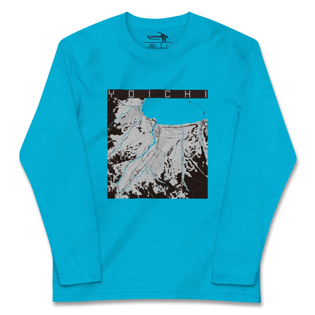 【余市(北海道)】地図柄ロングスリーブTシャツ