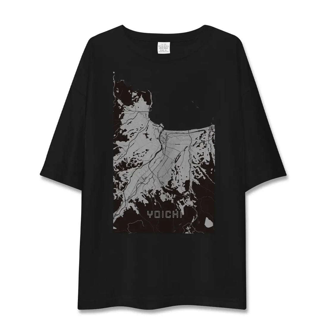【余市（北海道）】地図柄ビッグシルエットTシャツ