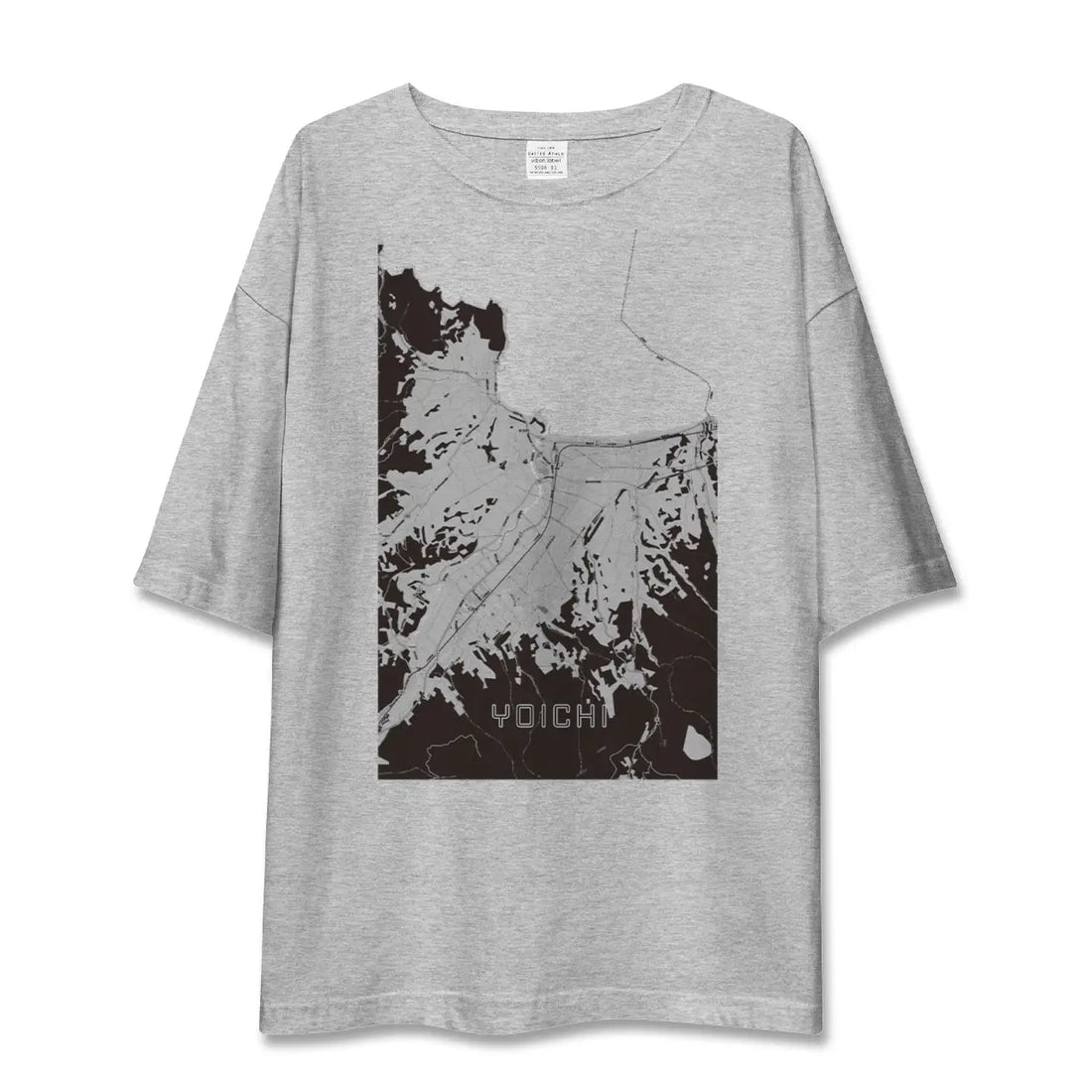 【余市(北海道)】地図柄ビッグシルエットTシャツ