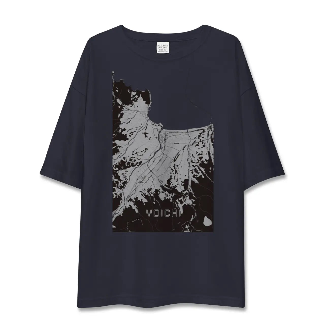 【余市（北海道）】地図柄ビッグシルエットTシャツ