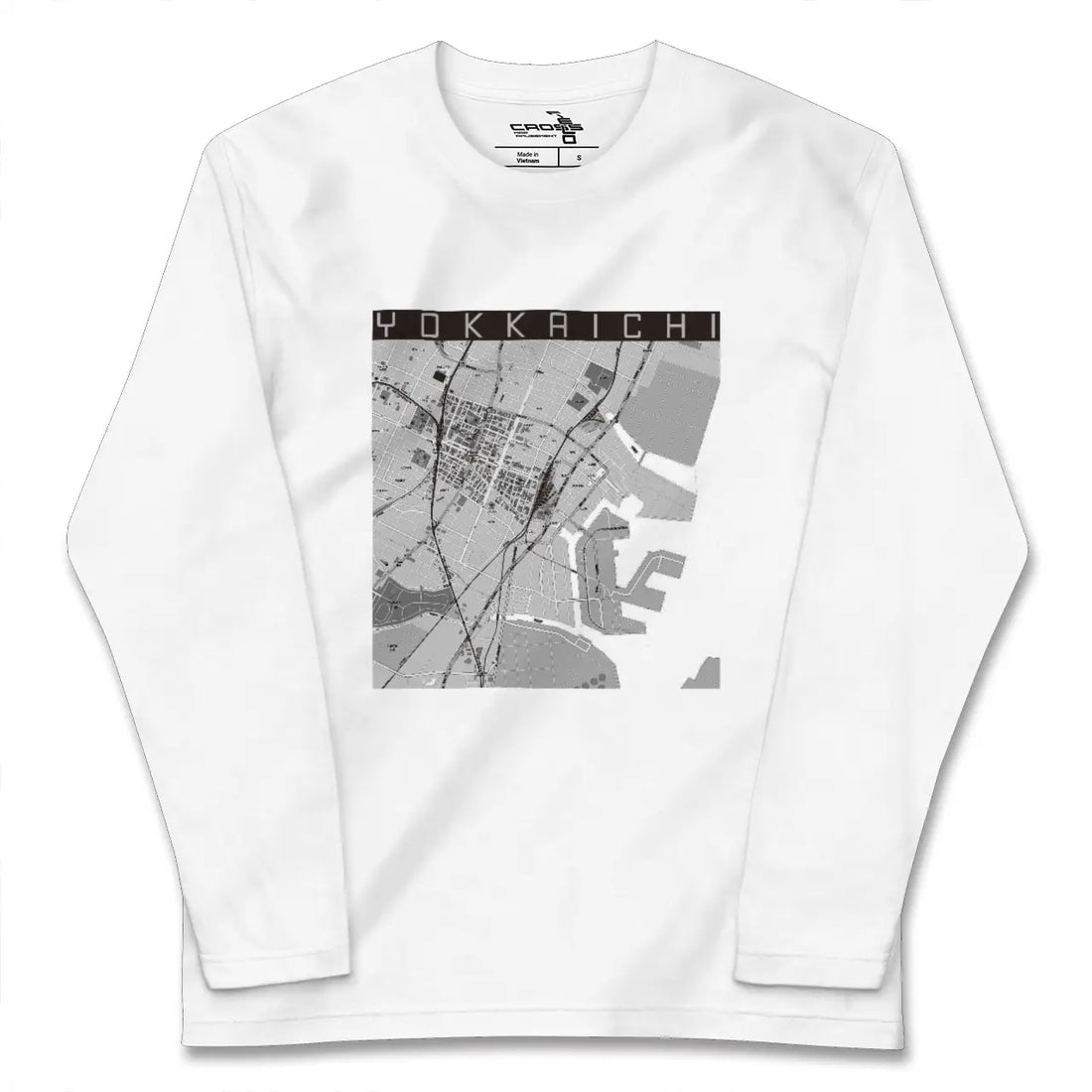 【四日市(三重県)】地図柄ロングスリーブTシャツ