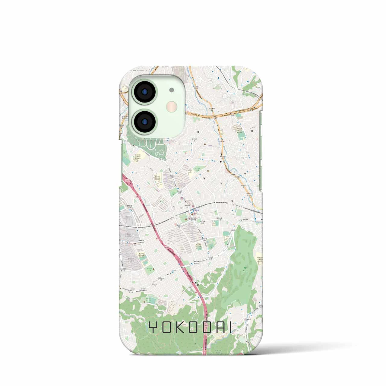 【洋光台】地図柄iPhoneケース（バックカバータイプ・ナチュラル）iPhone 12 mini 用