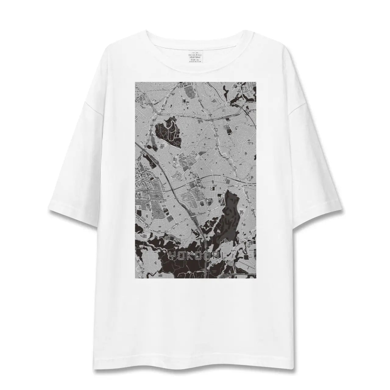 【洋光台（神奈川県）】地図柄ビッグシルエットTシャツ