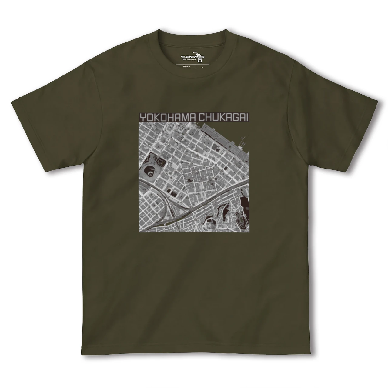 軍艦島（長崎県）】地図柄ヘビーウェイトTシャツ – クロスフィールド