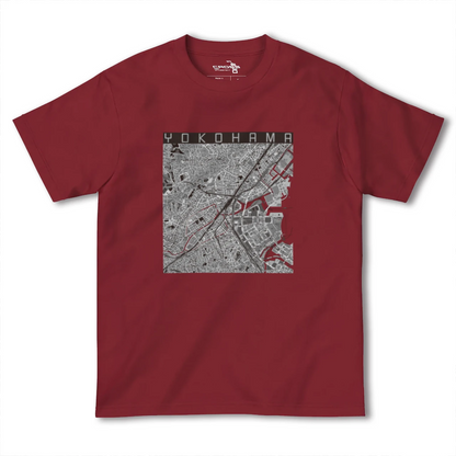 【横浜2（神奈川県）】地図柄ヘビーウェイトTシャツ