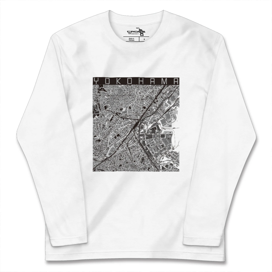 【横浜2(神奈川県)】地図柄ロングスリーブTシャツ