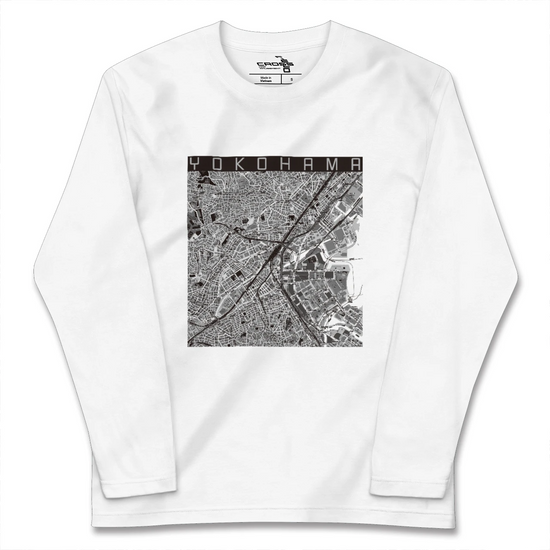 【横浜2（神奈川県）】地図柄ロングスリーブTシャツ