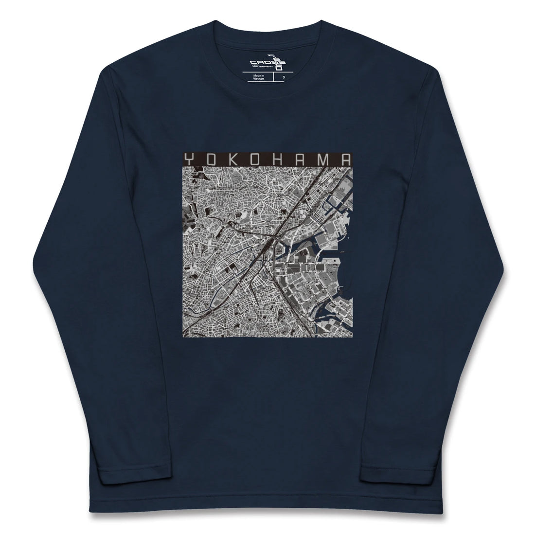 【横浜2(神奈川県)】地図柄ロングスリーブTシャツ