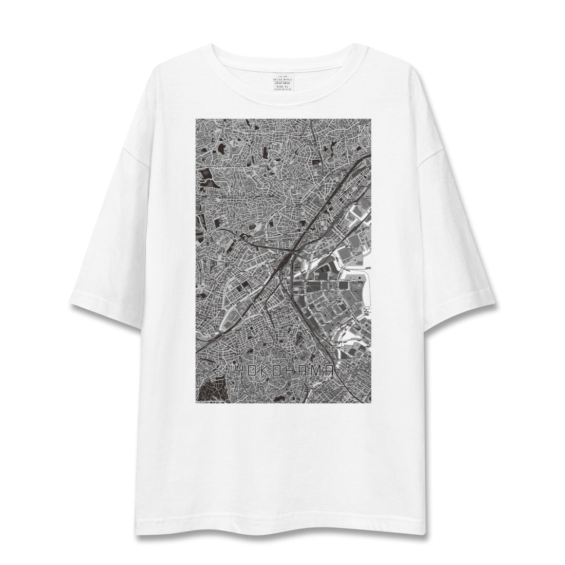 【横浜2（神奈川県）】地図柄ビッグシルエットTシャツ