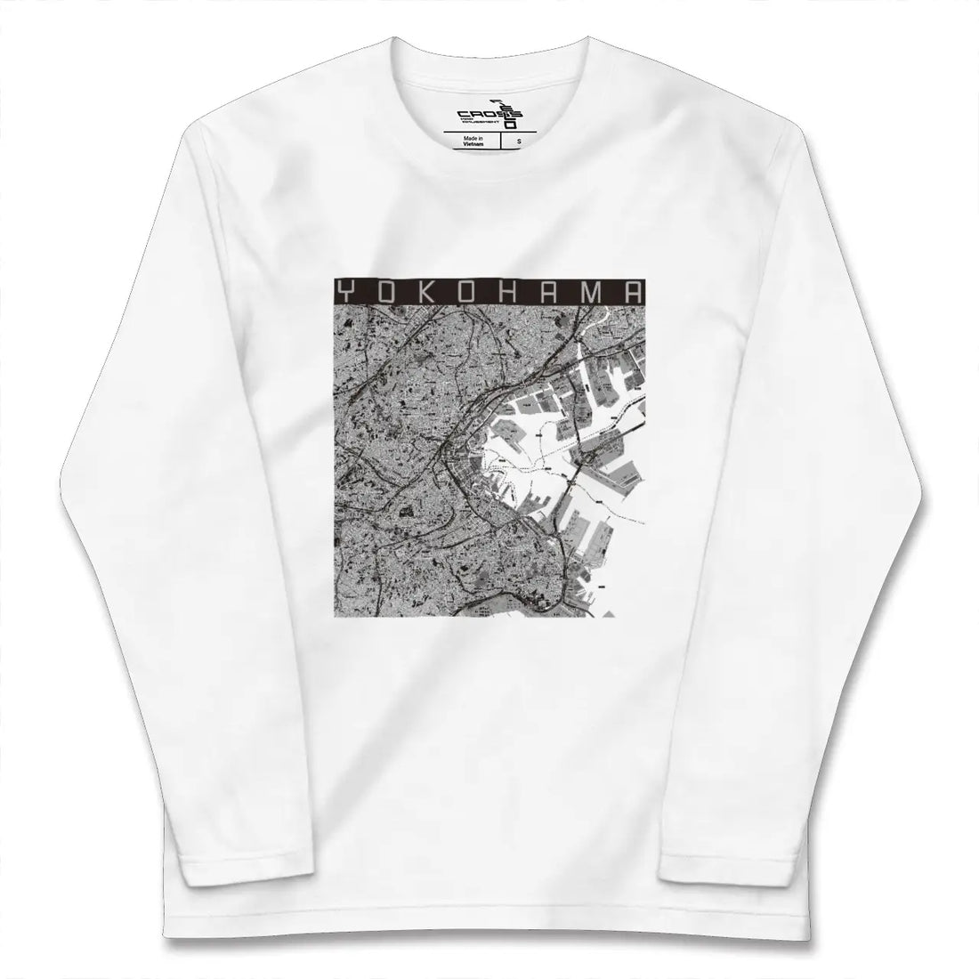 【横浜(神奈川県)】地図柄ロングスリーブTシャツ