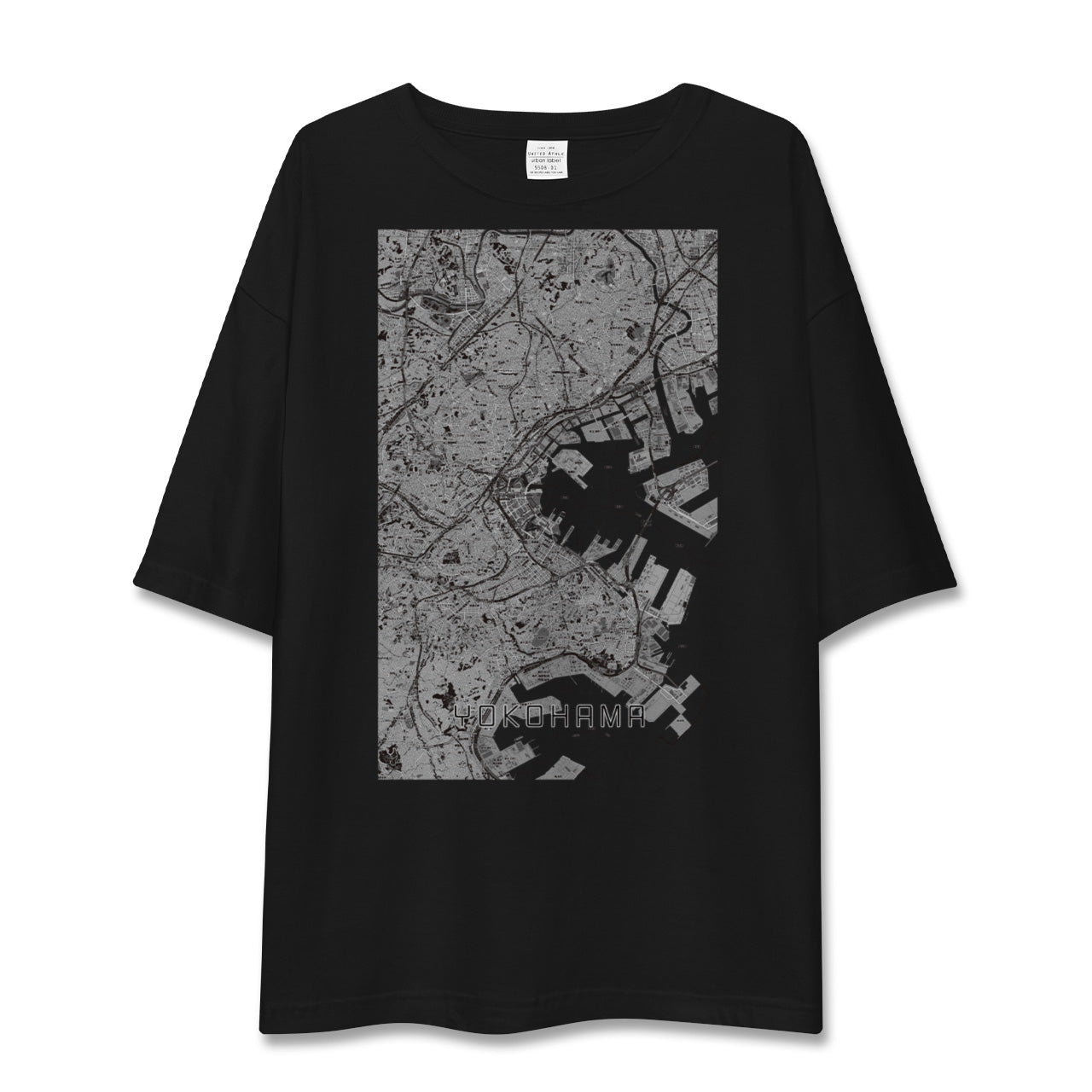 【横浜（神奈川県）】地図柄ビッグシルエットTシャツ