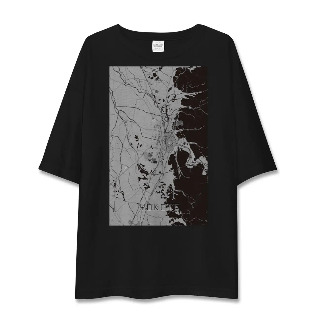 【横手(秋田県)】地図柄ビッグシルエットTシャツ