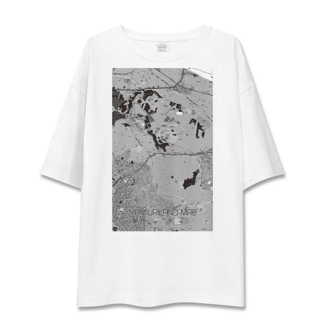 【読売ランド前(神奈川県)】地図柄ビッグシルエットTシャツ