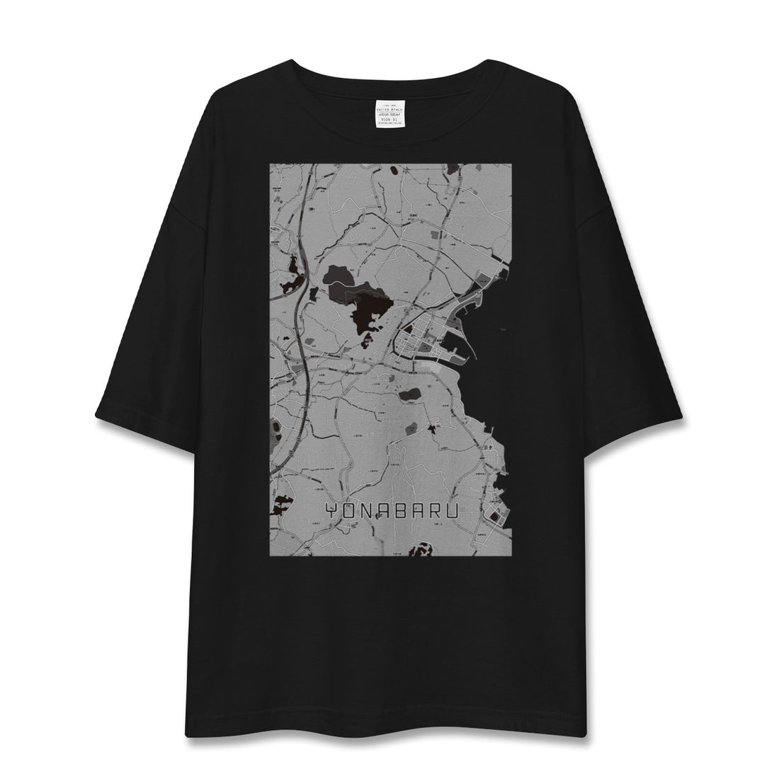 【与那原(沖縄県)】地図柄ビッグシルエットTシャツ