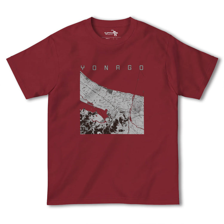 【米子（鳥取県）】地図柄ヘビーウェイトTシャツ