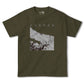 【米子（鳥取県）】地図柄ヘビーウェイトTシャツ