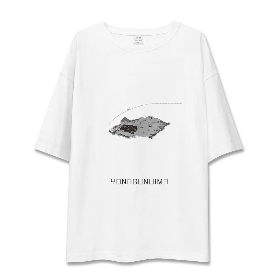 【与那国島（沖縄県）】地図柄ビッグシルエットTシャツ