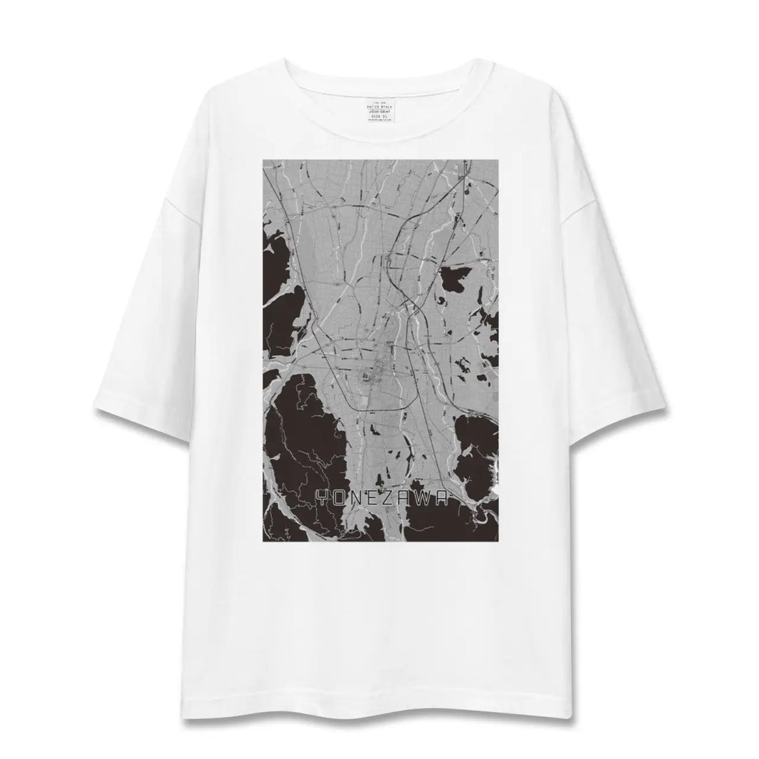 【米沢（山形県）】地図柄ビッグシルエットTシャツ