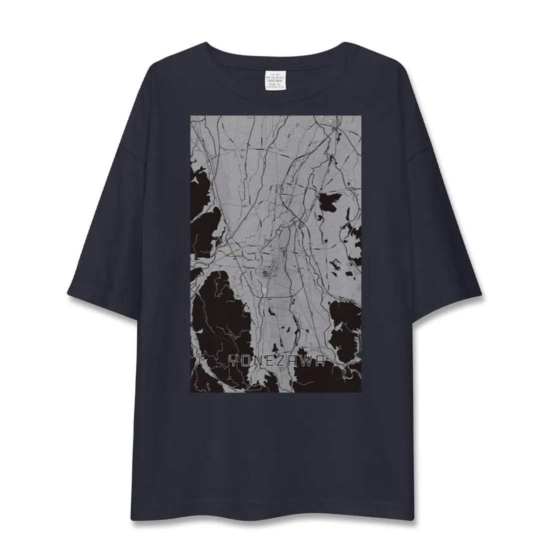 【米沢（山形県）】地図柄ビッグシルエットTシャツ
