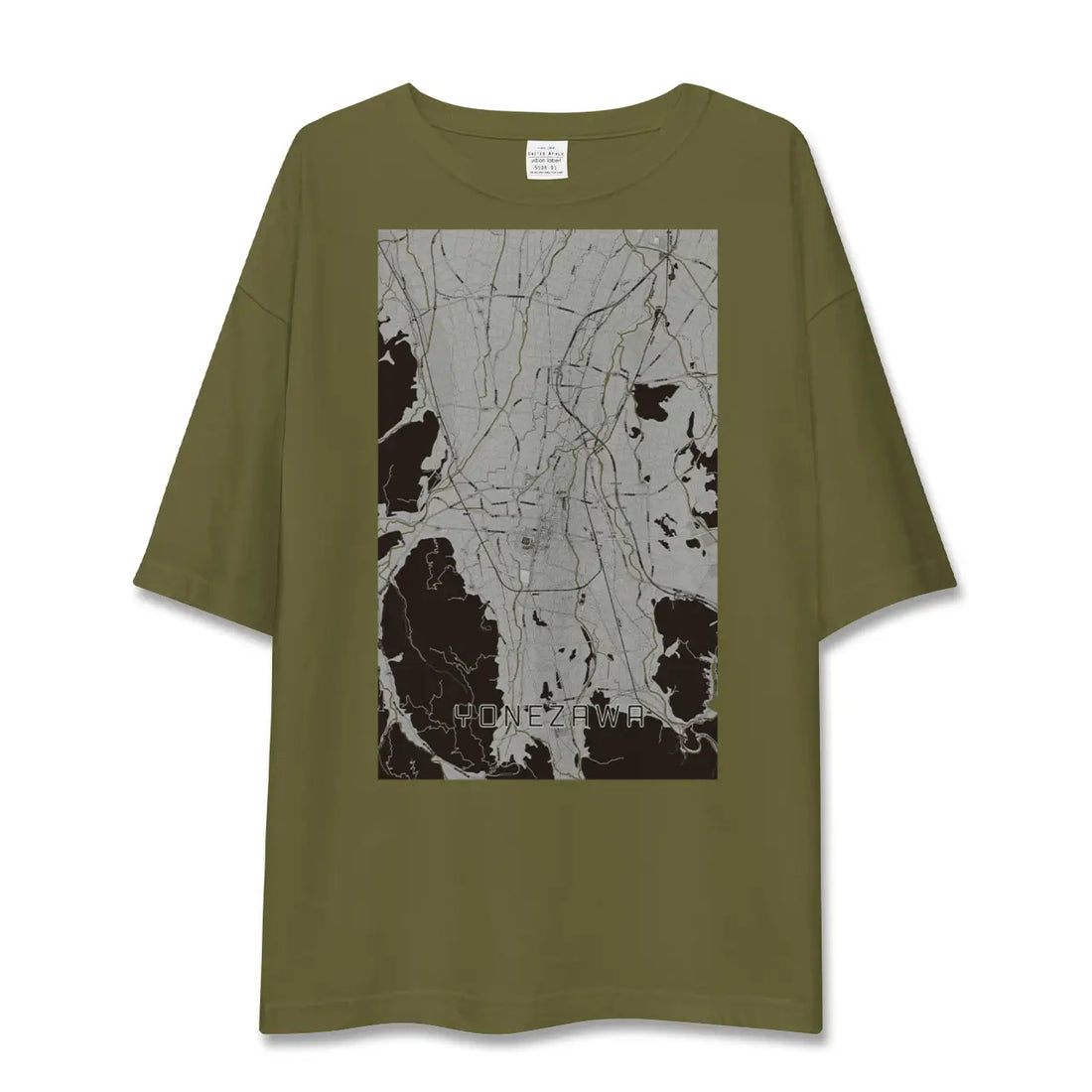 【米沢(山形県)】地図柄ビッグシルエットTシャツ