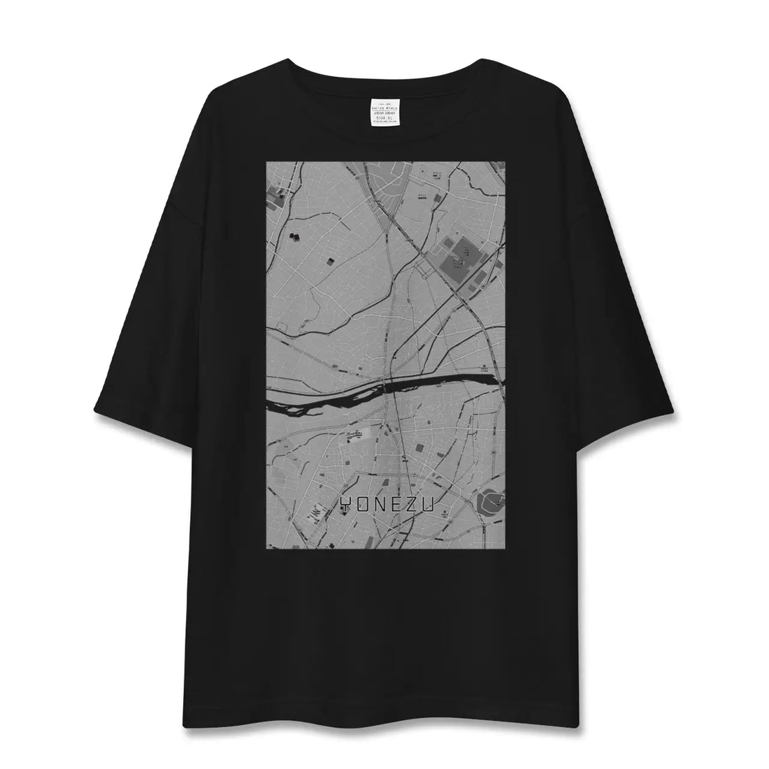 【米津（愛知県）】地図柄ビッグシルエットTシャツ