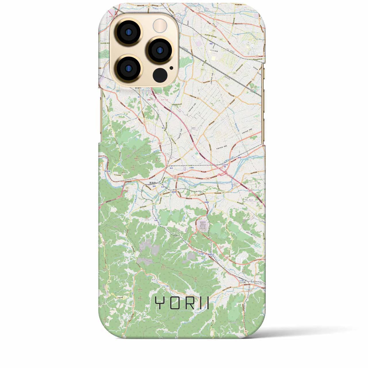 【寄居】地図柄iPhoneケース（バックカバータイプ・ナチュラル）iPhone 12 Pro Max 用