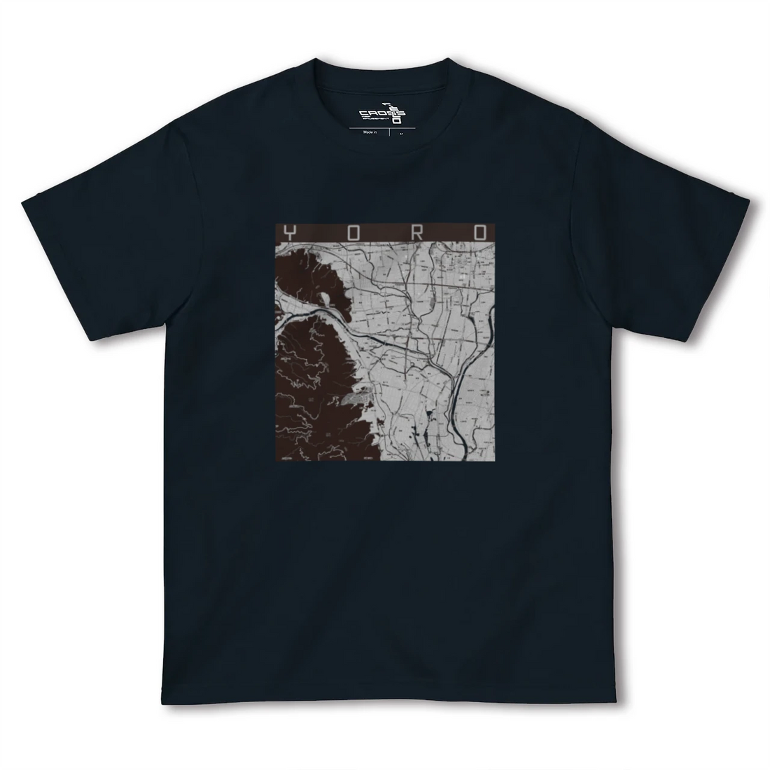 【養老(岐阜県)】地図柄ヘビーウェイトTシャツ