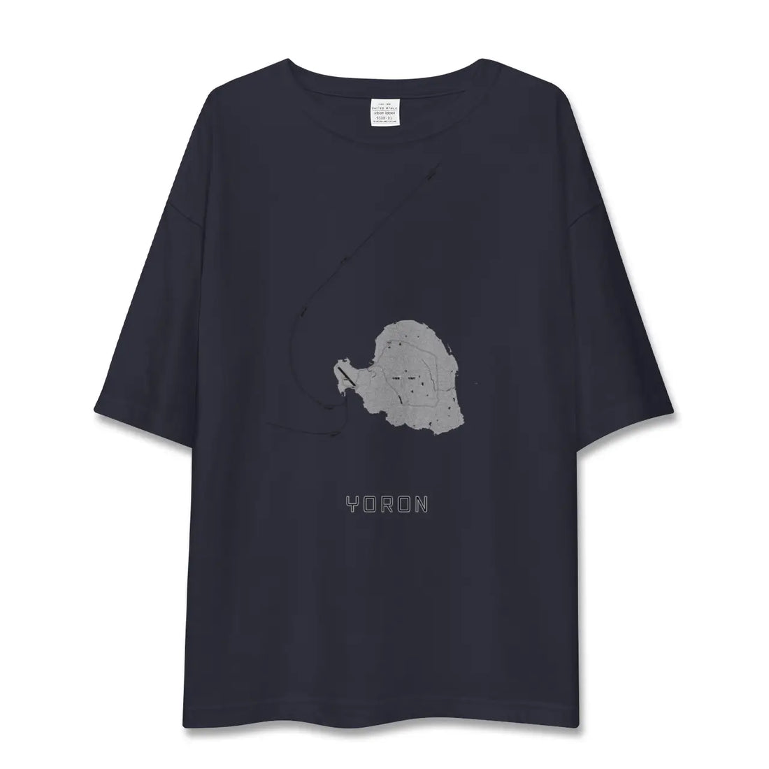 【与論（鹿児島県）】地図柄ビッグシルエットTシャツ