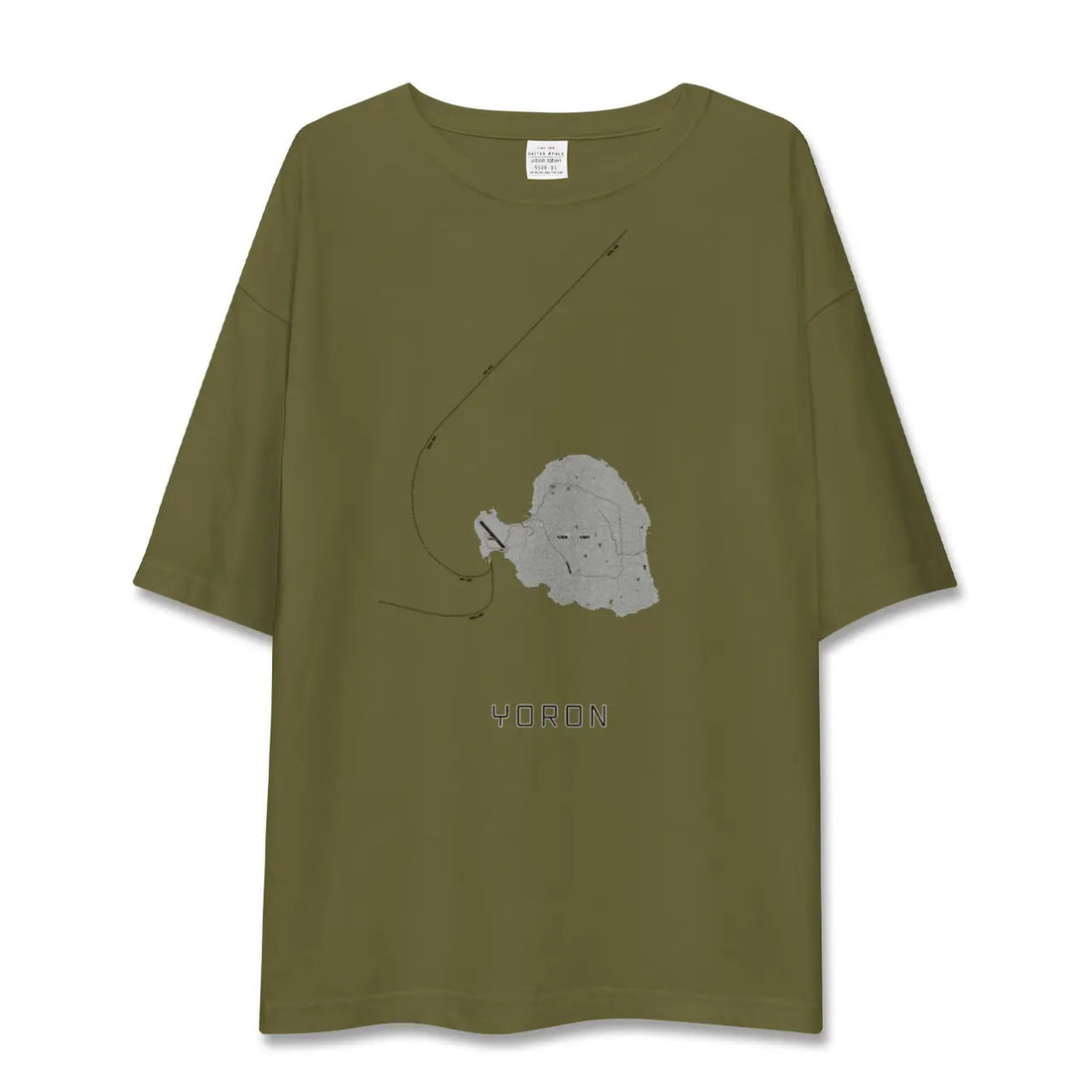 【与論(鹿児島県)】地図柄ビッグシルエットTシャツ