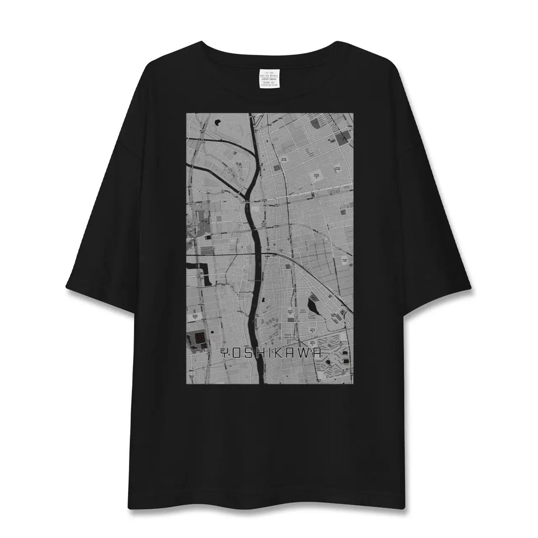 【吉川(埼玉県)】地図柄ビッグシルエットTシャツ