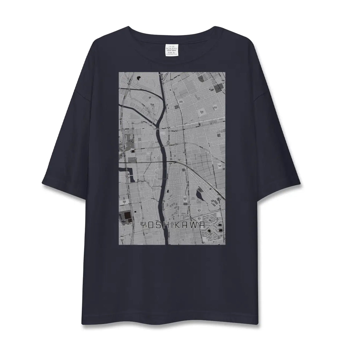 【吉川(埼玉県)】地図柄ビッグシルエットTシャツ