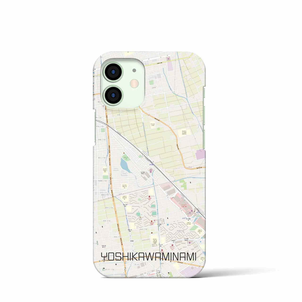 【吉川美南】地図柄iPhoneケース（バックカバータイプ・ナチュラル）iPhone 12 mini 用