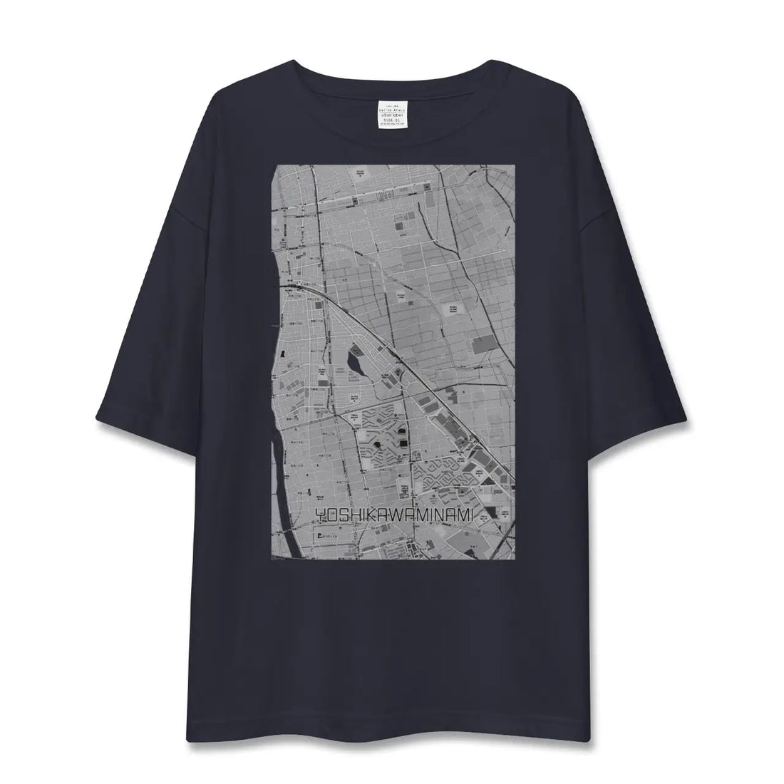 【吉川美南（埼玉県）】地図柄ビッグシルエットTシャツ