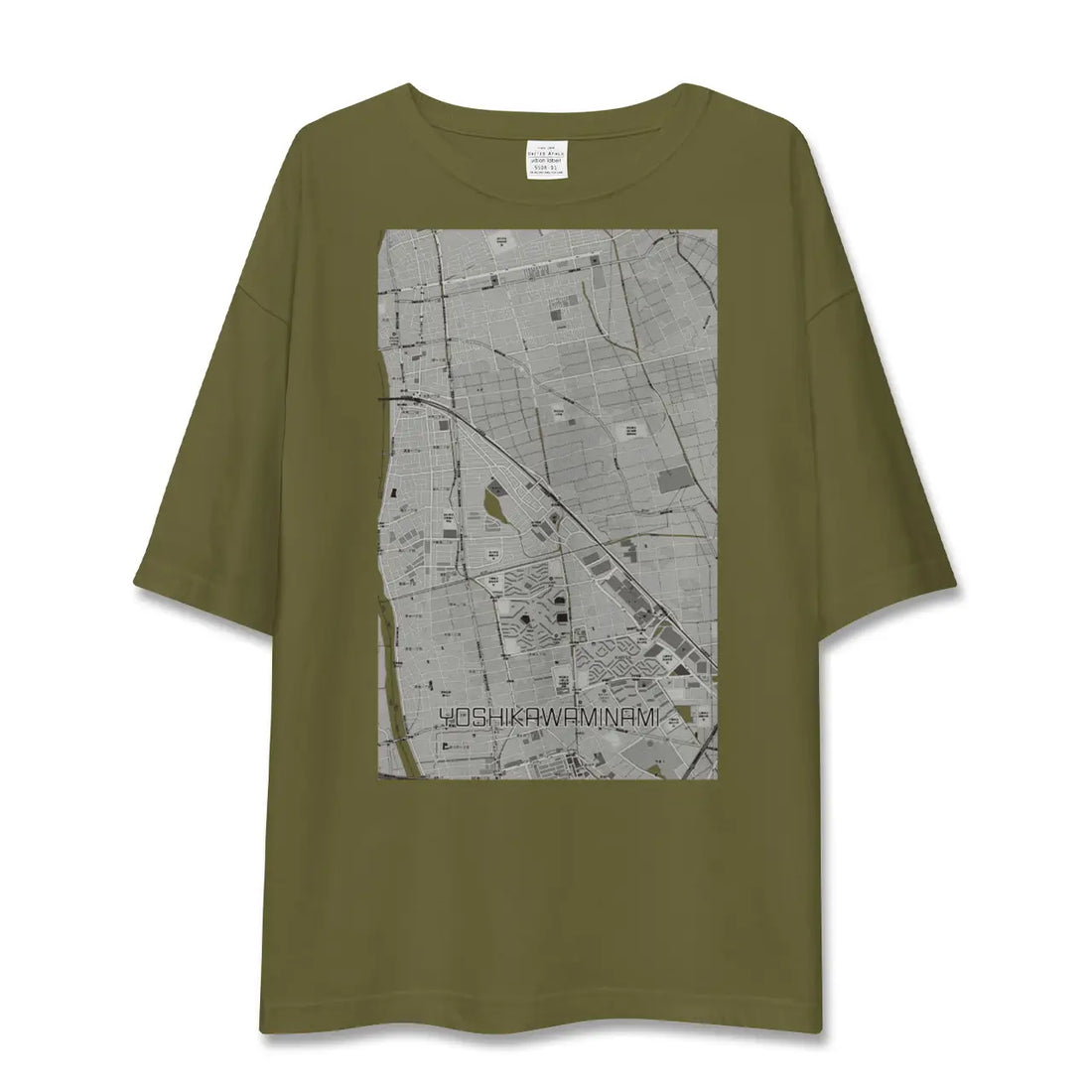 【吉川美南(埼玉県)】地図柄ビッグシルエットTシャツ