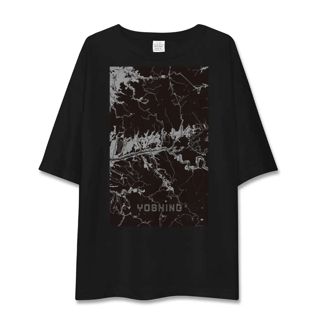 【吉野（奈良県）】地図柄ビッグシルエットTシャツ