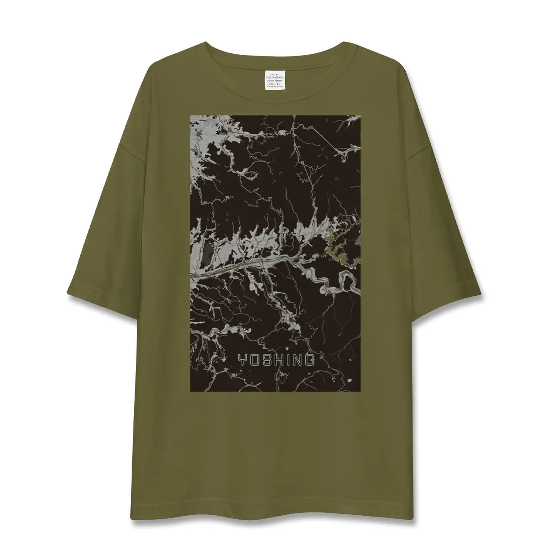 【吉野(奈良県)】地図柄ビッグシルエットTシャツ