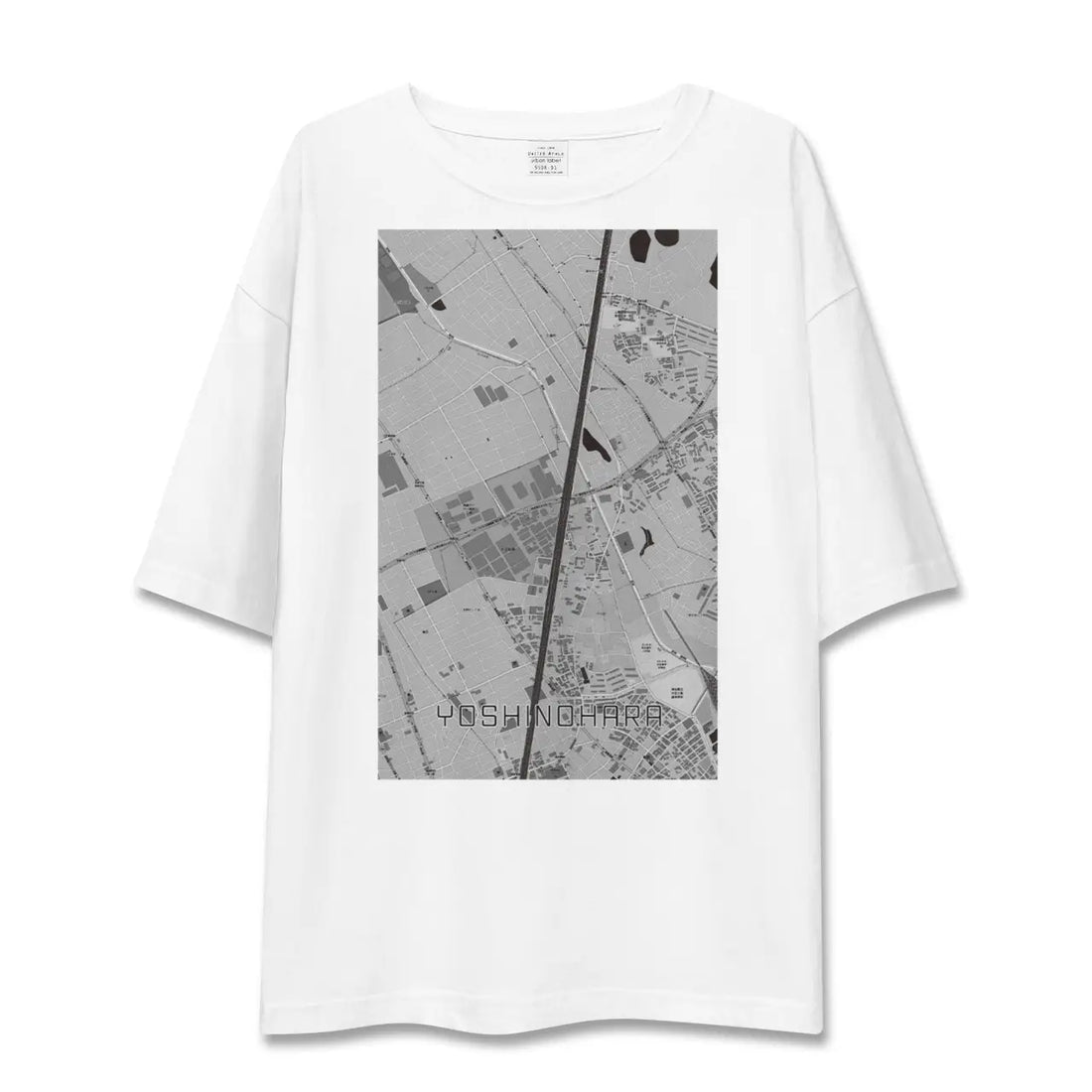 【吉野原(埼玉県)】地図柄ビッグシルエットTシャツ