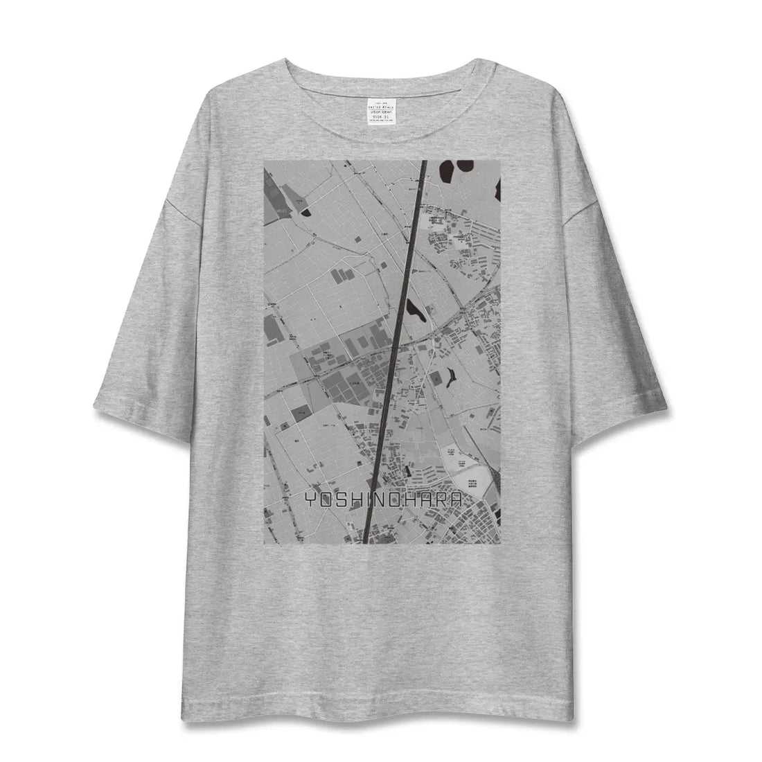 【吉野原（埼玉県）】地図柄ビッグシルエットTシャツ