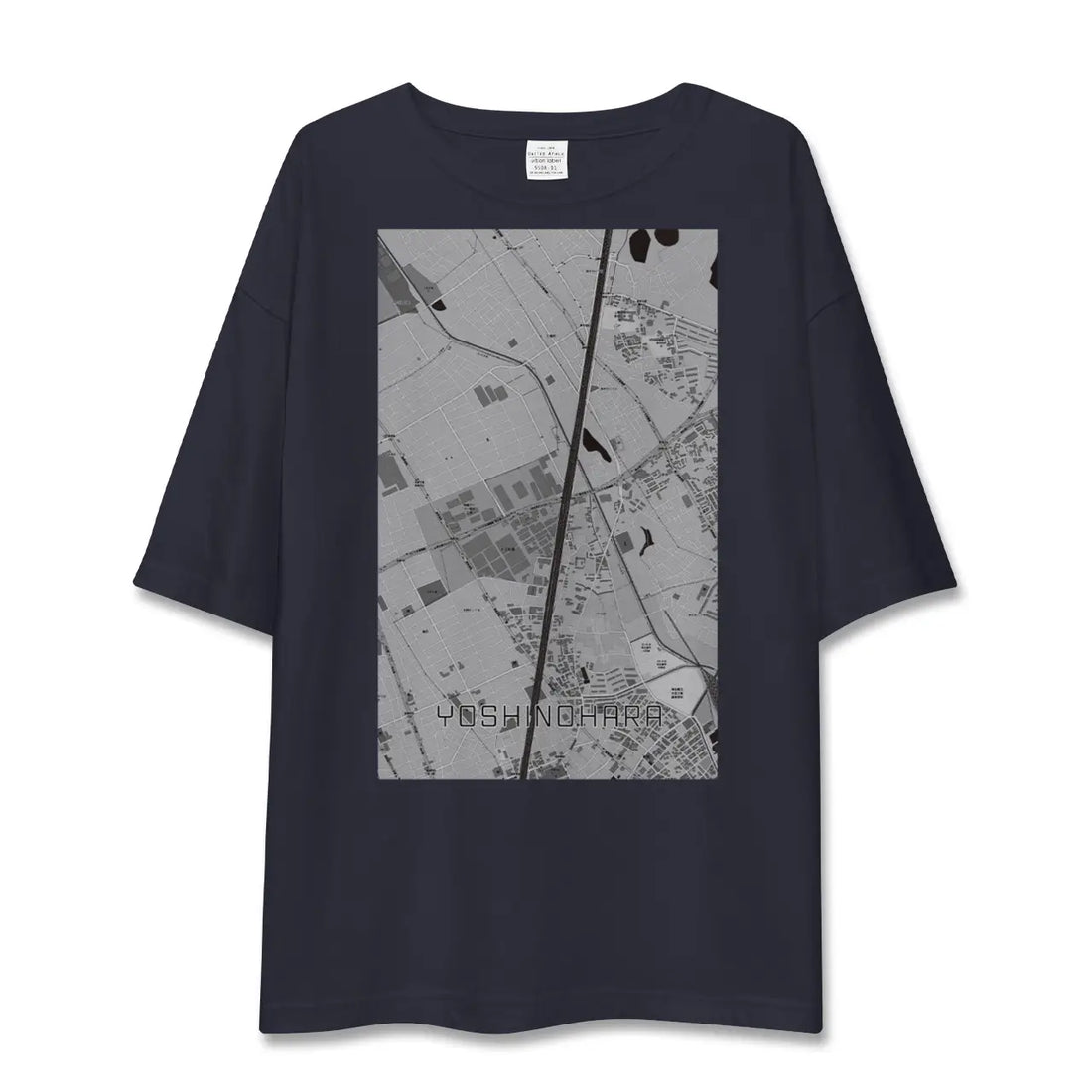 【吉野原（埼玉県）】地図柄ビッグシルエットTシャツ