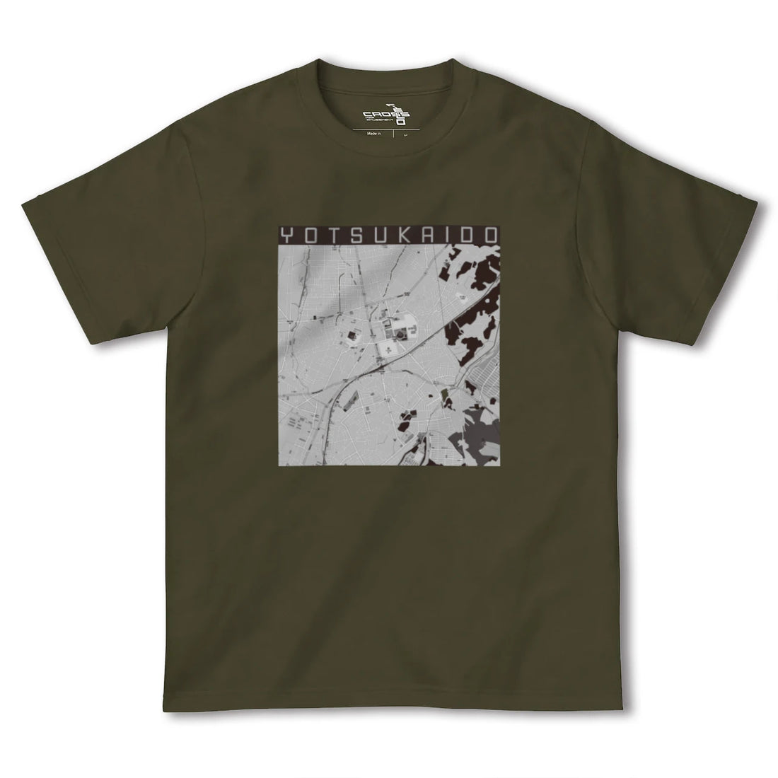 【四街道(千葉県)】地図柄ヘビーウェイトTシャツ